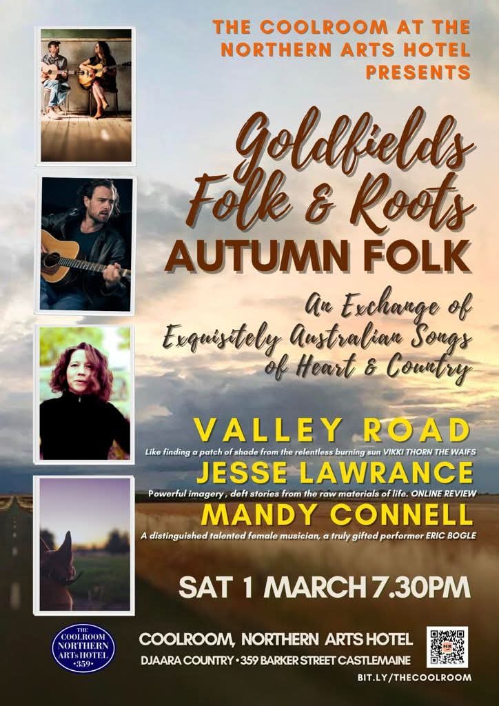 Poster — Coolroom w/ Valley Road & Mandy Connell [Castlemaine]